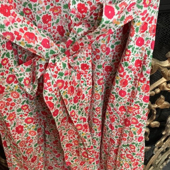 J. Crew Red and Green Floral Dress - Picture 5 of 7